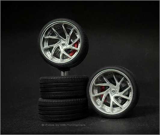1:18 Honda NSX LibertyWalk LBWK Rim Set